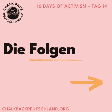 16 Days of Activism - Tag 15
Die Folgen 
